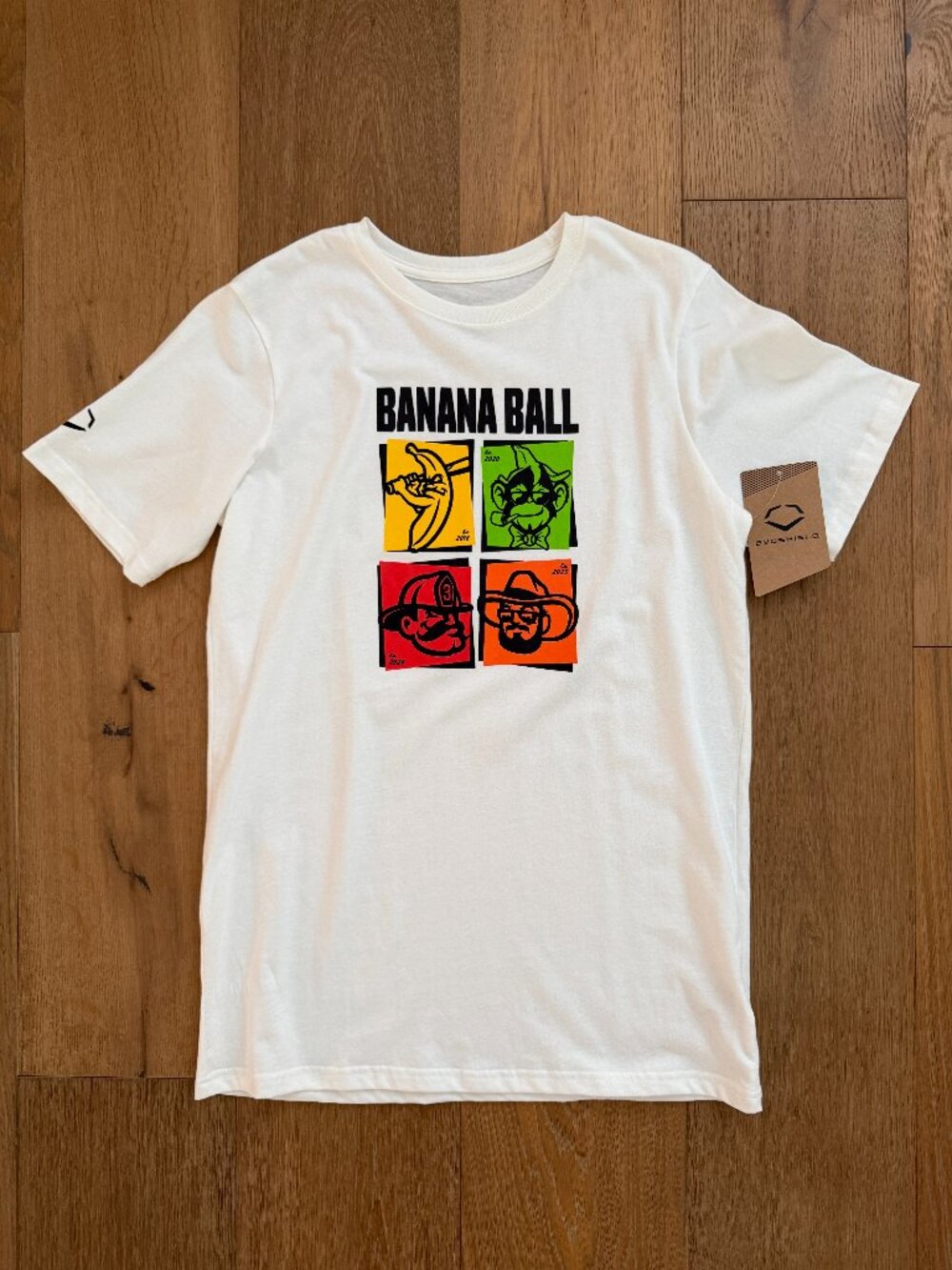 SAVANNAH BANANAS Banana Ball Baseball Block Tee Youth T-Shirt Size YXL